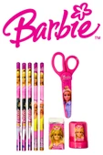 Barbie Lisanslı Mini Kurşun Kalem Seti 8 PARÇA thumbnail 1