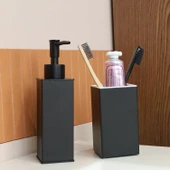 Kobos Kare Banyo Seti Mat Siyah thumbnail 3