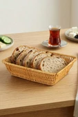 Digithome Dikdörtgen Rattan Mini Ekmek Sepeti - BB6061 thumbnail 1
