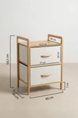 Digithome Bambu Düzenleyici 2 Çekmeceli Komodin - B9199 thumbnail 4