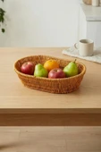 Digithome Oval Rattan Mini Ekmek Sepeti - BB6063 thumbnail 2