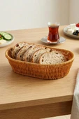Digithome Oval Rattan Mini Ekmek Sepeti - BB6063 thumbnail 1
