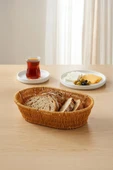 Digithome Oval Rattan Mini Ekmek Sepeti - BB6063 thumbnail 3