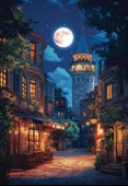 Anatolian 500 Parça Dolunayda Galata Puzzle thumbnail 1