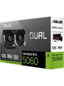 ASUS Dual GeForce RTX 5060 OC 8G DUAL RTX5060 8GB GDDR7 128Bit Ekran Kartı thumbnail 2