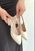Evia Bej Cilt Topuklu Ayakkabı thumbnail 3