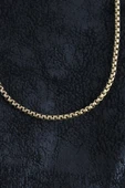 316L Çelik Örme Zincir Model Gold Renk Erkek Kolye thumbnail 2