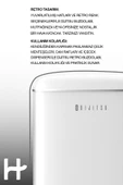 Dijitsu DB120RWH Retro Beyaz Mini Buzdolabı thumbnail 5