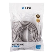 S-LINK SL-CAT620 CAT6 20 METRE GRI PATCH KABLO thumbnail 3