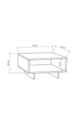 Tdesigno Nes Orta Sehpa-60 cm thumbnail 2