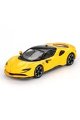 BBR Ferrari SF90 Giallo Modena Sarı  1/64 Model Araba thumbnail 1