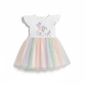 Unicorn Tüllü Kız Çocuk Elbise thumbnail 2