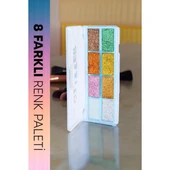 8 Renk Yaz Glitter Far Paleti - 2'li Set thumbnail 3