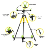 Effe HG283 3 lü Kamış Ayağı Surf Tripod thumbnail 5