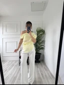 Kadın Toka Detaylı Cape Bluz thumbnail 3