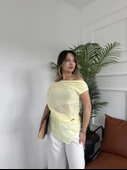 Kadın Toka Detaylı Cape Bluz thumbnail 6