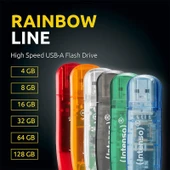 Intenso USB 2.0 128 GB Rainbow Line Bellek thumbnail 3