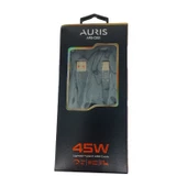 Auris ARS-CB51 45w Usb İphone Kablo Şeffaf Işıklı thumbnail 1
