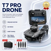 T7 Pro Drone HD Çift Kameralı Katlanabilir Drone thumbnail 1