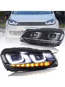 vw golf 6 uyumlu çift u kayar sinyal far thumbnail 2