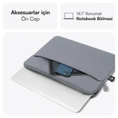 MACK MCE-1502 14.1 NOVA Eco Notebook Sleeve Gri thumbnail 3