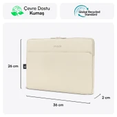 MACK MCE-1505 14.1 NOVA Eco Notebook Sleeve Latte thumbnail 2
