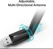 Tp-Link Archer T3U Plus, Ac600 Mbps Antenli Wireless Usb Adaptör thumbnail 5