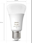 Philips Huewca 9-75W Renkli Akıllı Ampul E27 Bluetooth Özellikli thumbnail 5