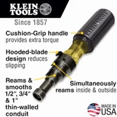 Klein 85191 7 – 1/2 Inç Konduit-Fitting Ve Rende Tornavida thumbnail 2