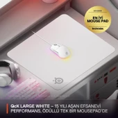 Steelseries Qck Large Gaming Oyuncu Mouse Pad - Beyaz thumbnail 2