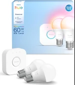Philips Hue Essential 2'Li E27 Ampul Başlangıç Seti 806 Lumen thumbnail 1