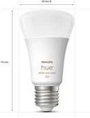 Philips Huewca 9W E27 Renkli Akıllı Ampul 2'Li Başlangıç Seti thumbnail 3