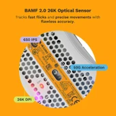 Glorious Oyun - Model D 2: Kablolu Ergonomik Fare, Superlight 58G, 26K Optik Sensör, 6 Programlanabi thumbnail 5
