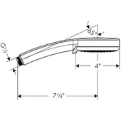 Hansgrohe 100 El Duşu E 3-Jet, 2,5 Gpm thumbnail 2