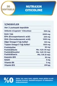Nutraxin Citicoline 300 mg 30 Softgel thumbnail 2