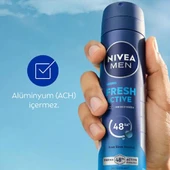 Nivea Fresh Active Erkek Deodorant 150 Ml thumbnail 2