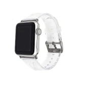 ​​​Apple Watch 38mm KRD-13 Şeffaf Silikon Kordon thumbnail 6