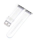 ​​​Apple Watch 38mm KRD-13 Şeffaf Silikon Kordon thumbnail 3