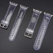 ​​​Apple Watch 40mm KRD-13 Şeffaf Silikon Kordon thumbnail 2
