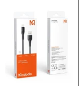 Mcdodo CA-2261 iPhone şarj ve data kablosu 1Metre Siyah thumbnail 4