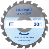 Dremel Blueprint Cs12V (Cs500) 85Mm Ahşap Testere Bıçağı thumbnail 1