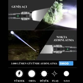 3000 Lümen Güçlü El Feneri Wt-604 thumbnail 1