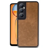 Realme C65 Kılıf Aras Deri Kapak - Taba thumbnail 1