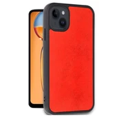 Apple İphone 14 Kılıf Aras Deri Kapak - Kırmızı thumbnail 2