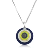 Gümüş 100 Dilde Seni Seviyorum Nazar Kolye thumbnail 1