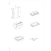 Kobos Simple 60 cm Çekmeceli Banyo Dolabı Seti Miling Oak thumbnail 8