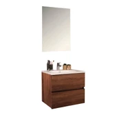 Kobos Simple 60 cm Çekmeceli Banyo Dolabı Seti Miling Oak thumbnail 1