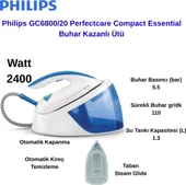 Philips Perfectcare Compact Essential Buhar Kazanlı Ütü-Mavi thumbnail 1