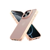 Apple İphone 16 Pro Kılıf Elegant Kapak - Pudra thumbnail 1