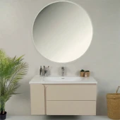 Kobos Future 100 cm Banyo Dolabı Seti Vanilla Grey thumbnail 3